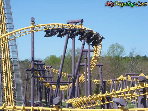 Another Crazy Ride; Batwings at SFA,batwings,roller coaster,six flags,america