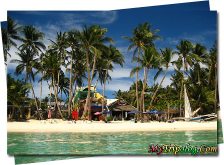 a wonderful boracay beach,sea,sand,shop