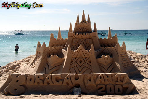 a fantastic sand castle work in boracay,boracay,sand castle,philippines