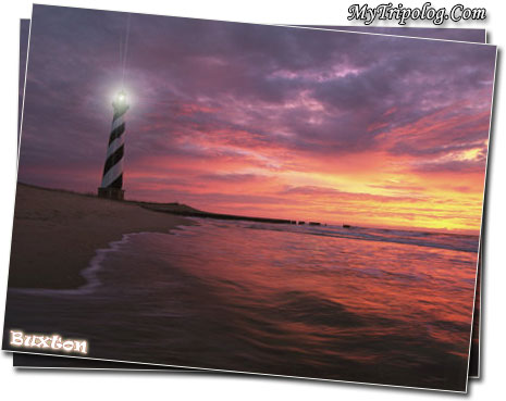 cape-hatteras-sunset-lighthouse-NC-buxton-USA-vacation-island