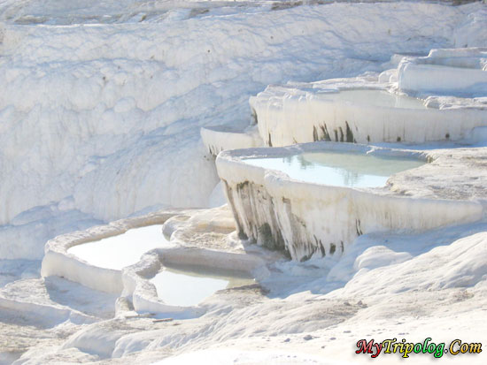 cotton castle pamukkale in denizli city turkey,denizli,pamukkale,cotton castle,turkey