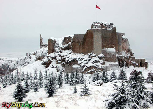 A view of Harput Castle in Winter,harput,castle,turkey,elazig,winter