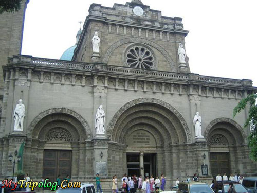 manila cathedral entrance,philippines,manila,cathedral