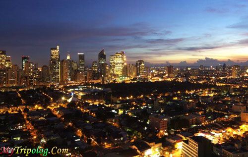 manila skyline at night