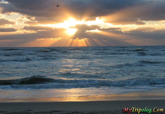 sunset in Cape Hatteras buxton,beach,hatteras,usa,sea,sunset,north carolina