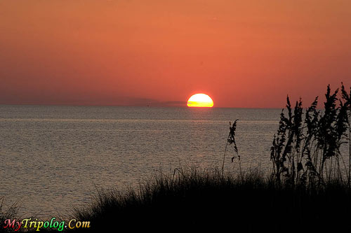 Excellent sunset view on pamlico sound,hatteras,sunset,pamlico,sound,island