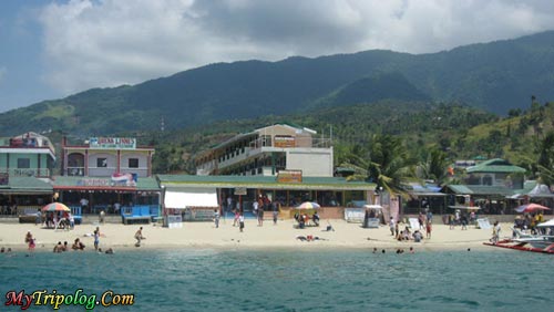 White Beach From Sea,white beach,puerto-galera,sea,philippines