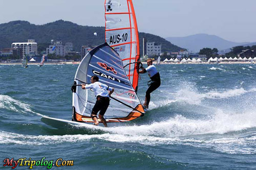 windsurfing in boracay bulabog beach,bulabog beach,philippines