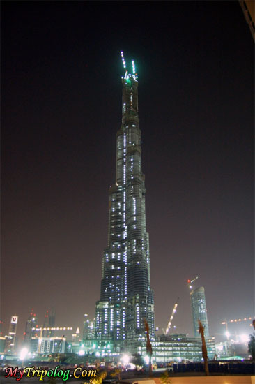 burj dubai view,dubai at night,the tallest building,uae,dubai,durj dubai