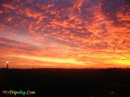 buxton skyline at sunset,wallpaper,sunset,buxton,cape hatteras,NC,USA
