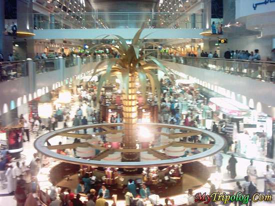 dubai airport at night. dubai international airport