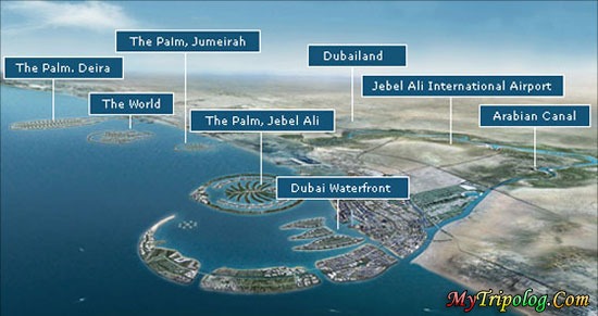 dubai waterfront,the palm