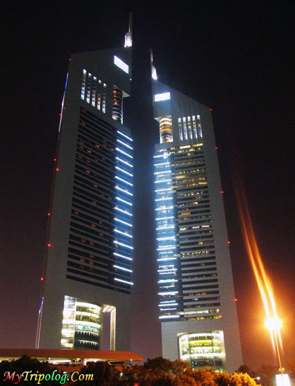 emirates towers in dubai,dubai view,at night,united arab emirates,dubai