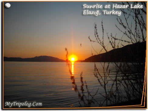 sunrise,hazar lake,post card,elazig,sivrice,turkey,photoshop design