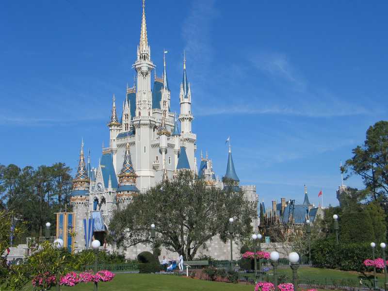 magic kingdom castle florida. in Orlando, Florida.