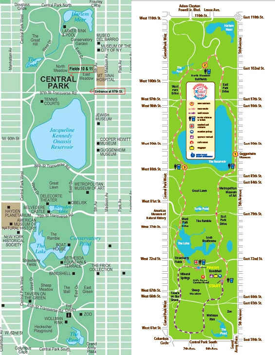 central park map new york. maps of Central Park: