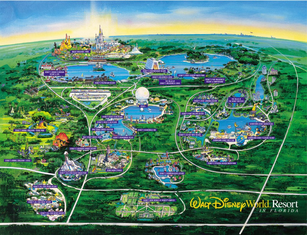 map of disney world florida