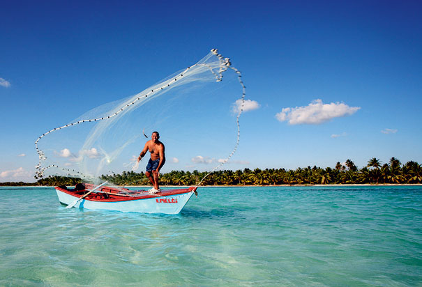 Fisherman boat dominican republic