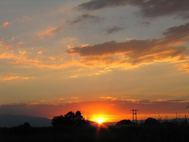 Stunningly beautiful sunset view, Crete Island