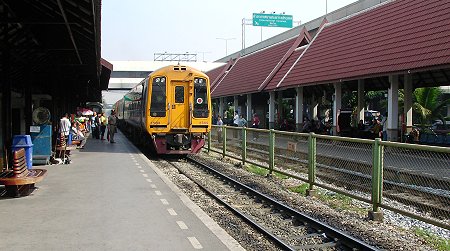 travelling in train in thailand
