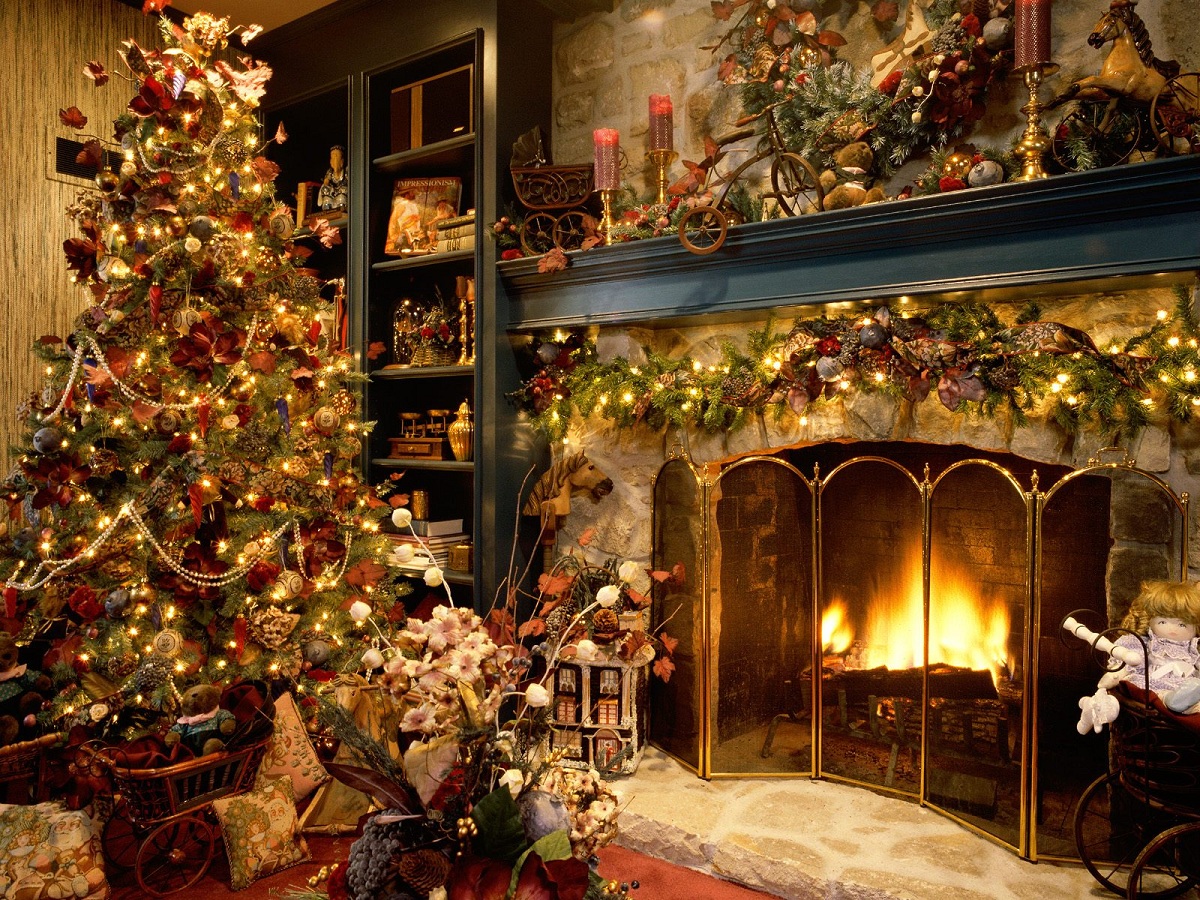 Christmas interior decoration examples