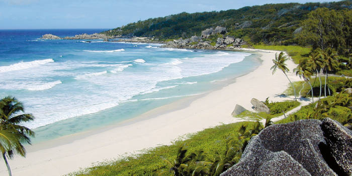 stunning sandy beaches of Seychelles of Indian ocean