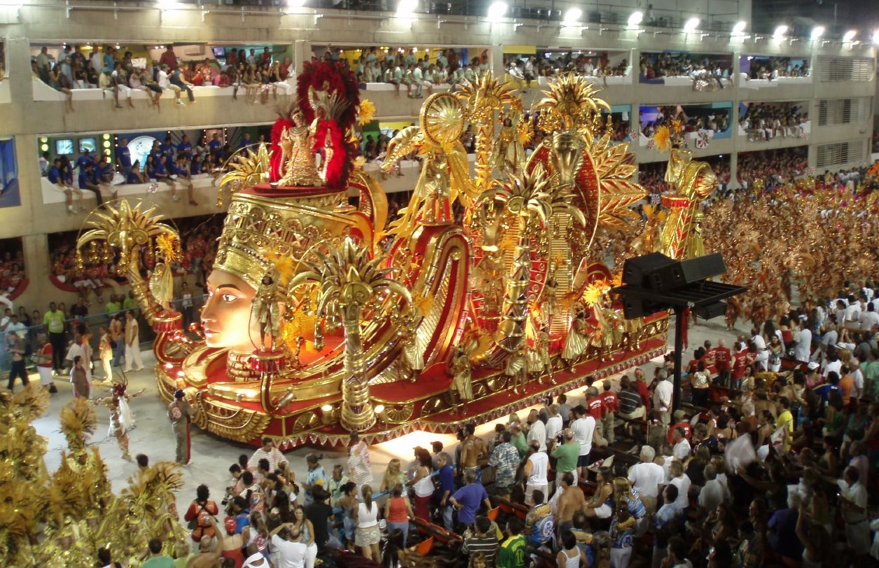 Brazilian Rio Carnival Colorful Scenes