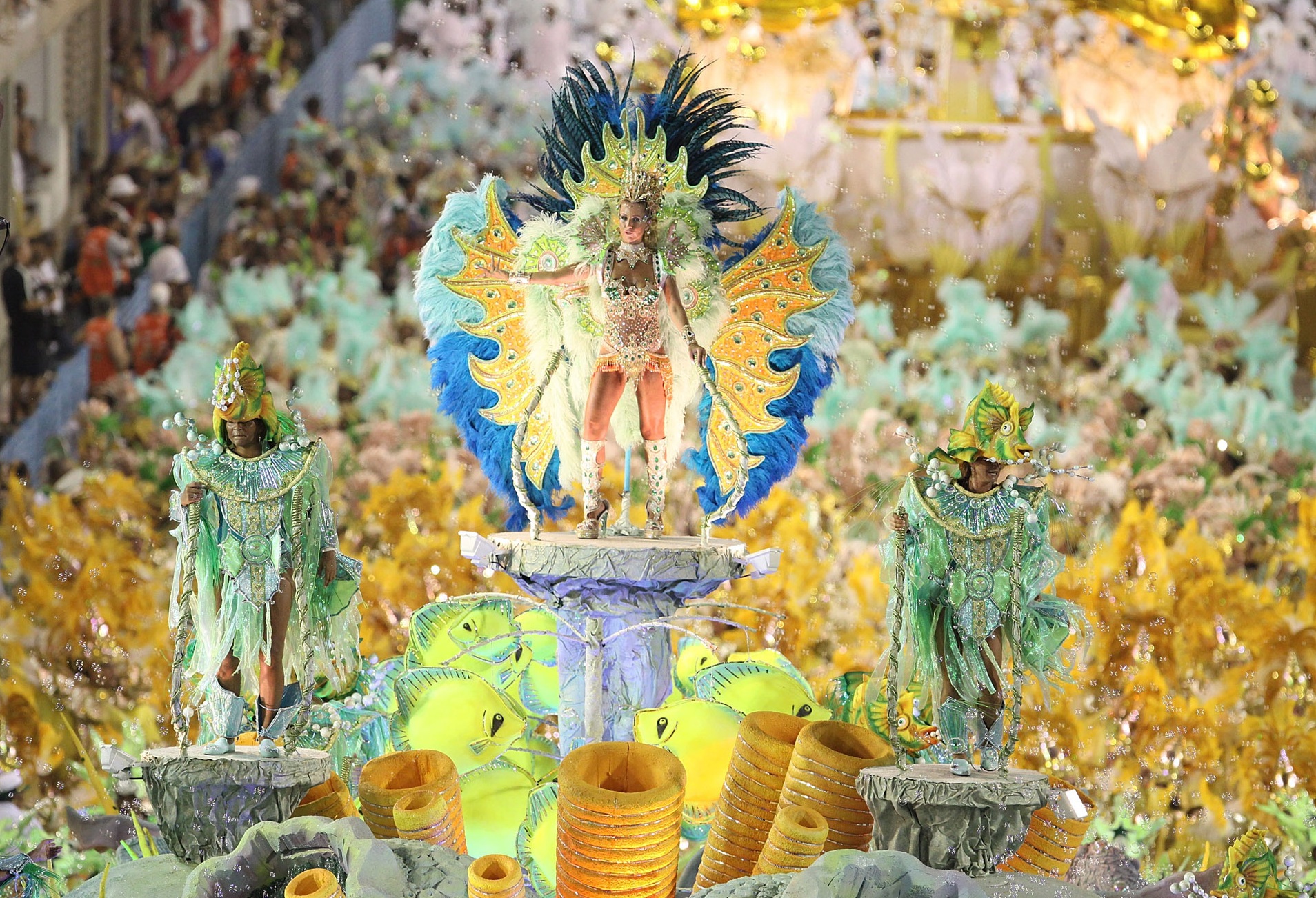 Rio Carnival Samba dancers Colorful Scenes
