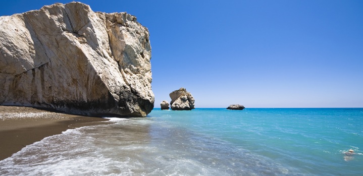 beautiful Cyprus beaches, Mediterranean islands birthplace of Aphrodite on Cyprus island