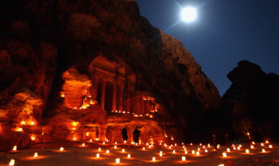 Petra Under Moonlight