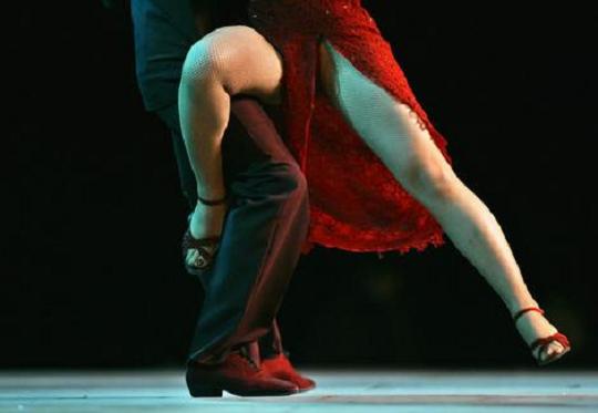Sensual poses of Tango Dancers