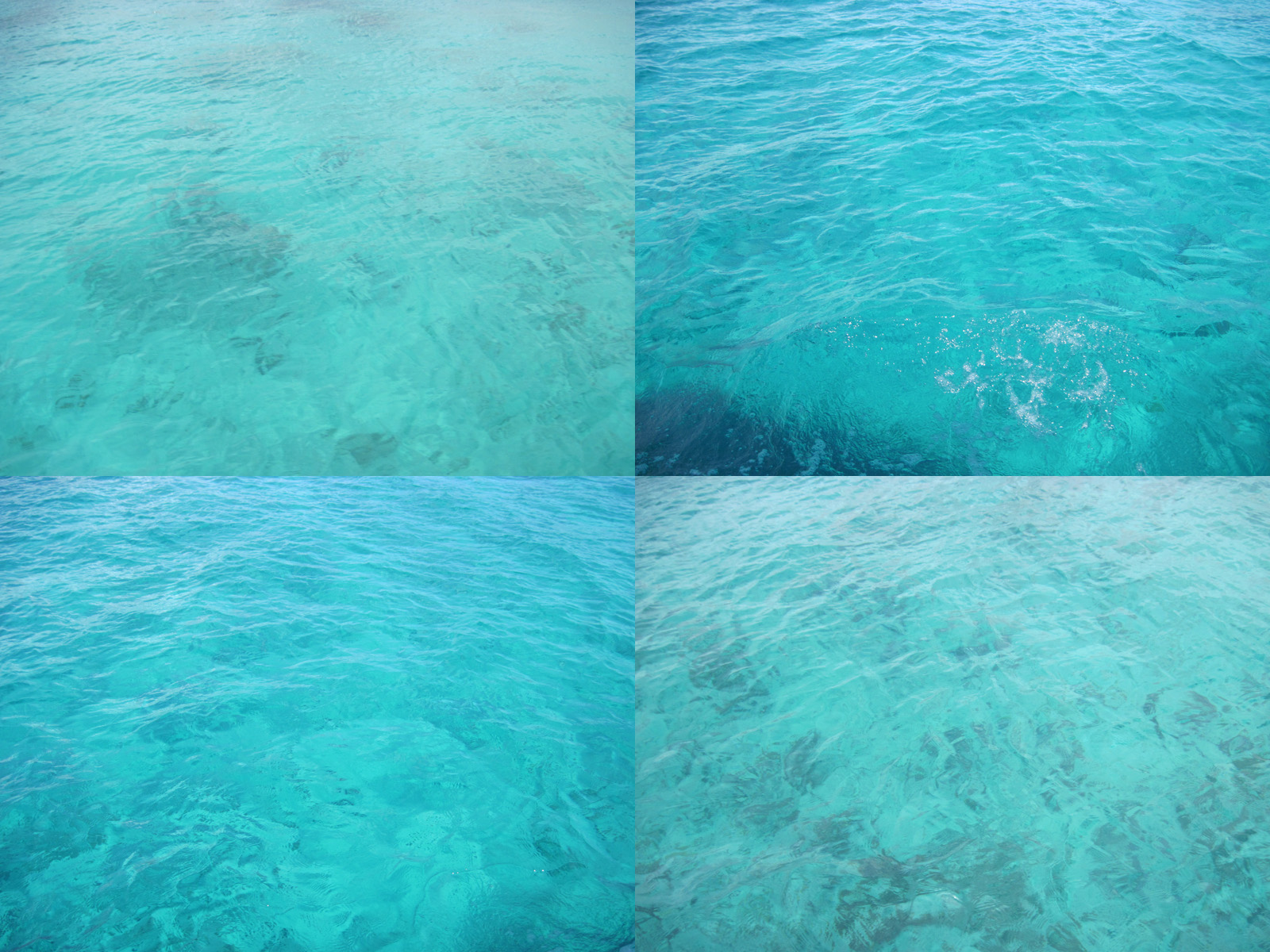 turquoise blue tones of ocean