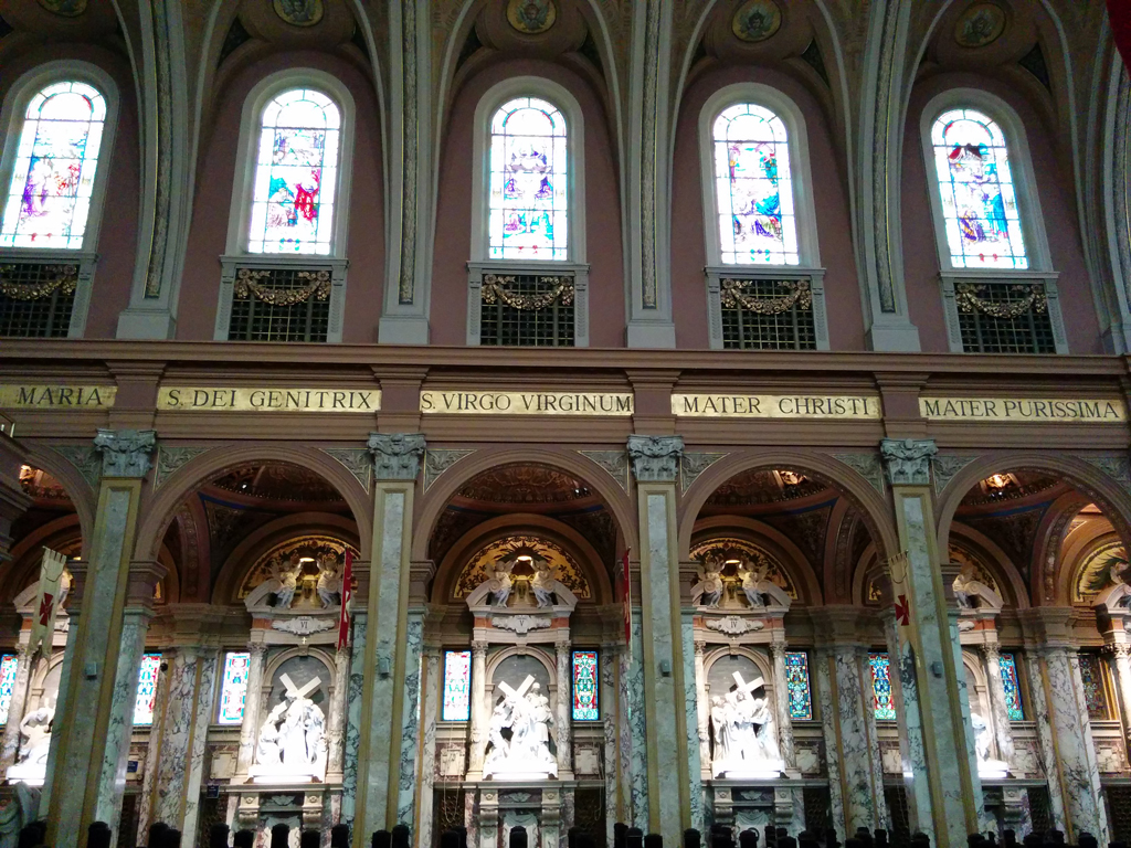our lady of victory basilica wall windows art