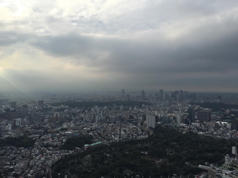 tokyo skyline cloudy day