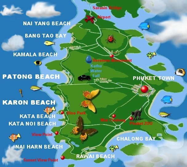 phuket island map Travel Around The World Vacation Reviews