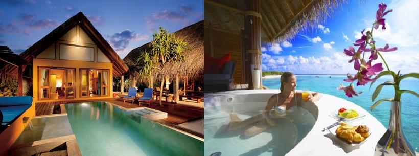 Maldives honeymoon resorts hotels